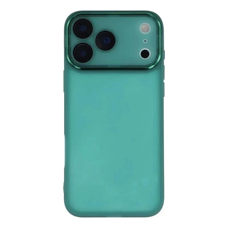 For iPhone 17 Pro Max WANLONFENG Electroplated Frame Translucent TPU Phone Case with Screen Film