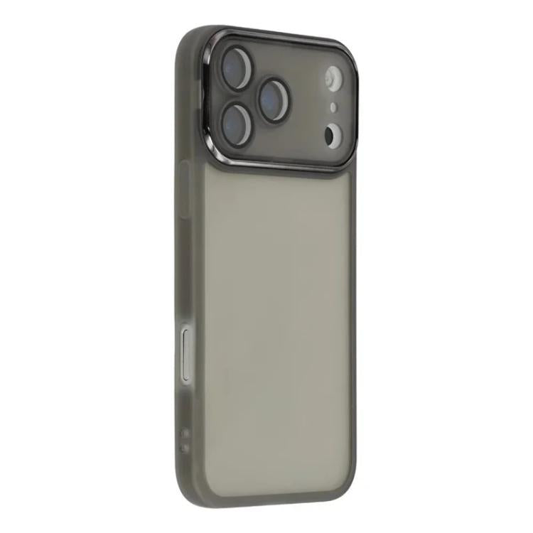 For iPhone 17 Pro WANLONFENG Electroplated Frame Translucent TPU Phone Case with Screen Film