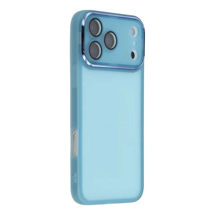 For iPhone 17 Pro WANLONFENG Electroplated Frame Translucent TPU Phone Case with Screen Film