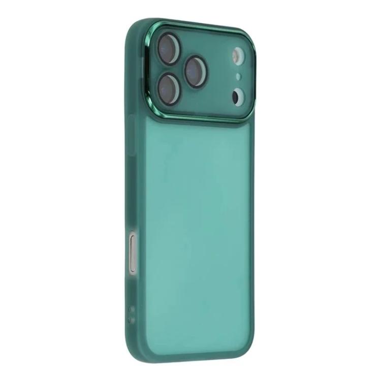For iPhone 17 Pro WANLONFENG Electroplated Frame Translucent TPU Phone Case with Screen Film