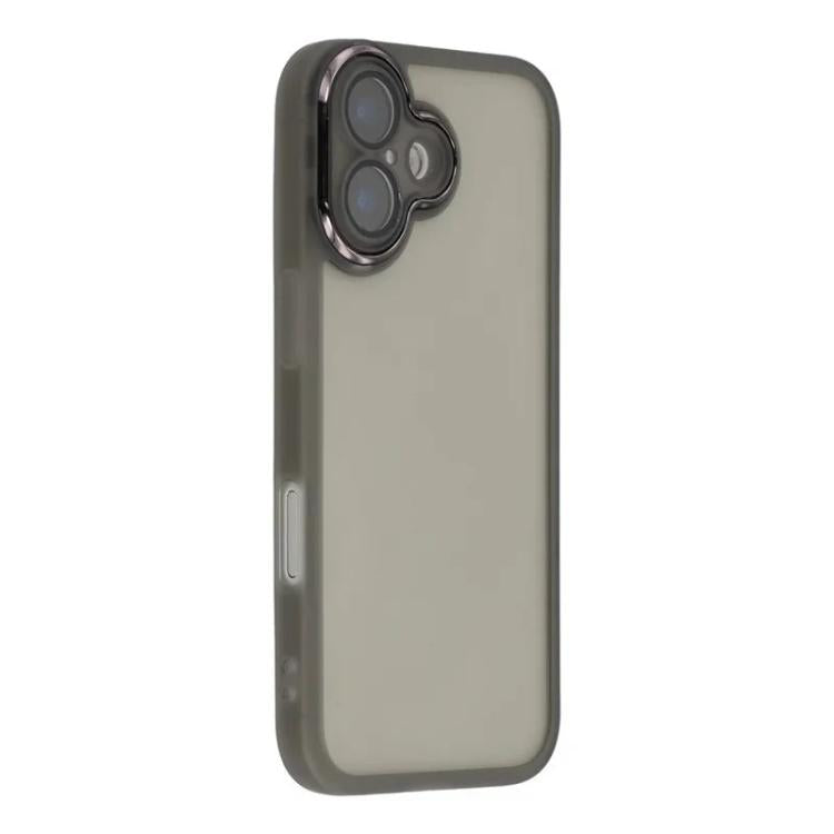 For iPhone 17 WANLONFENG Electroplated Frame Translucent TPU Phone Case with Screen Film