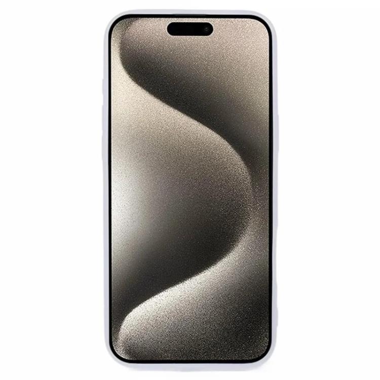 For iPhone 16 Pro Max WANLONFENG Electroplated Frame Translucent TPU Phone Case with Screen Film
