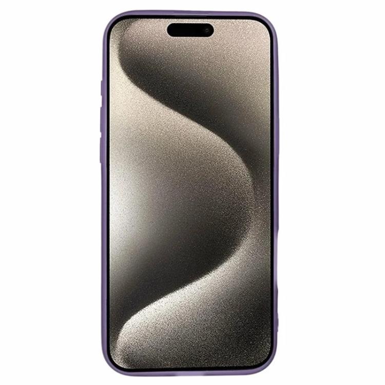 For iPhone 16 Pro WANLONFENG Electroplated Frame Translucent TPU Phone Case with Screen Film