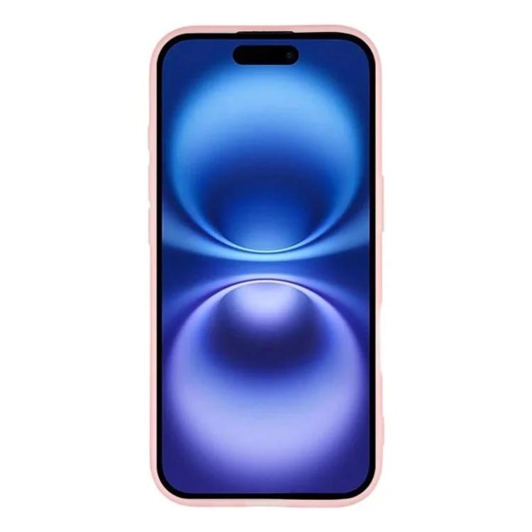 For iPhone 16 WANLONFENG Electroplated Frame Translucent TPU Phone Case with Screen Film