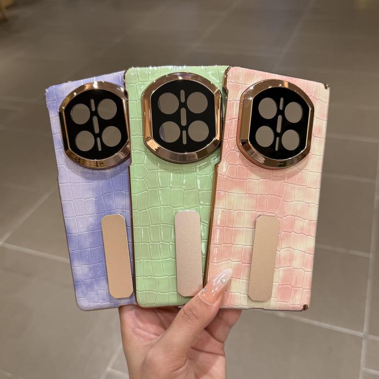 For Huawei Mate X7 Bamboo Knot Pattern Rotating Stand Shockproof Phone Case