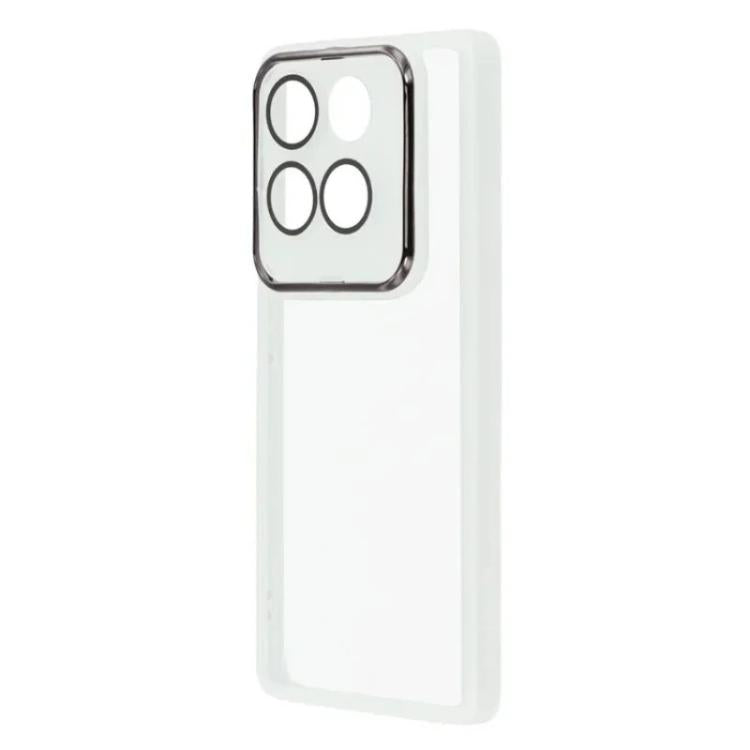 For Motorola Edge 60 Fusion / 60 5G WANLONFENG Electroplated Frame Translucent TPU Phone Case with Screen Film