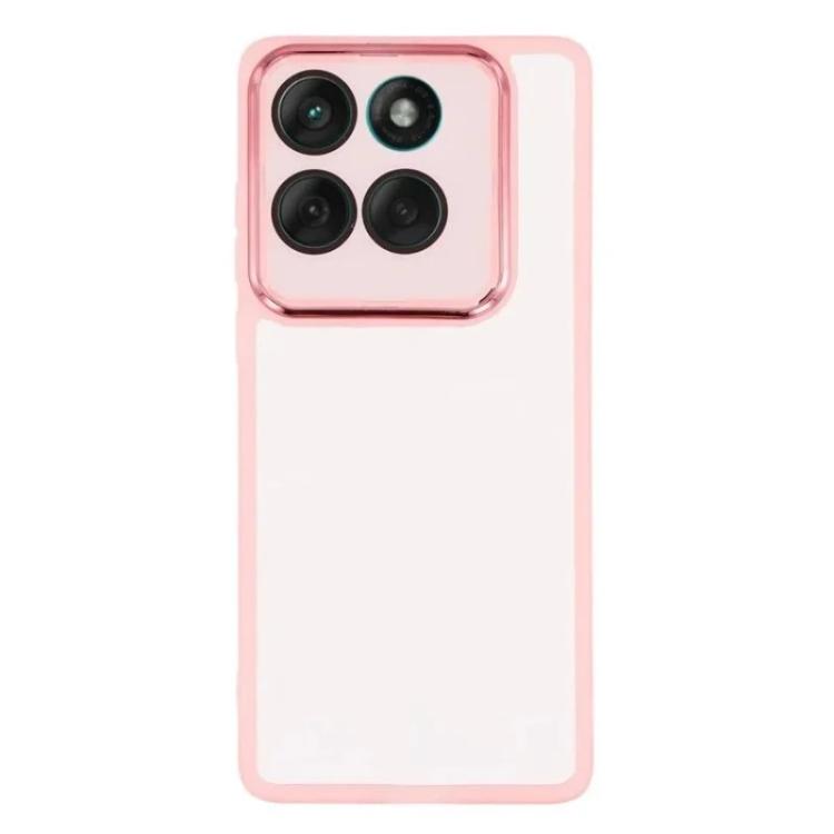 For Motorola Edge 60 Fusion / 60 5G WANLONFENG Electroplated Frame Translucent TPU Phone Case with Screen Film