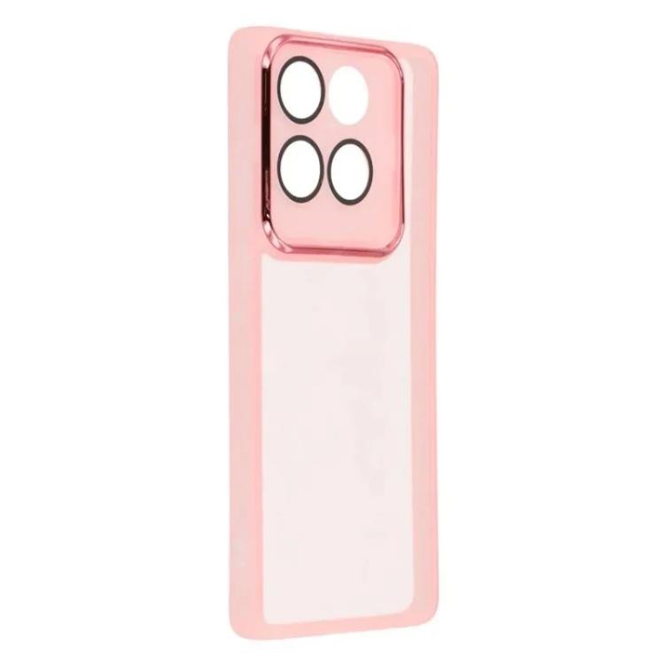 For Motorola Edge 60 Fusion / 60 5G WANLONFENG Electroplated Frame Translucent TPU Phone Case with Screen Film