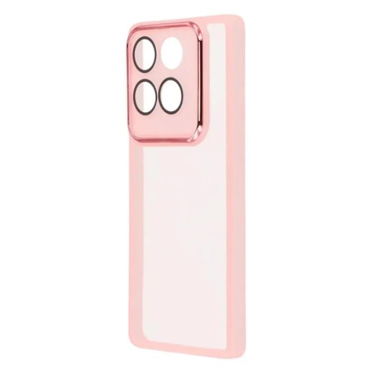 For Motorola Edge 60 Fusion / 60 5G WANLONFENG Electroplated Frame Translucent TPU Phone Case with Screen Film