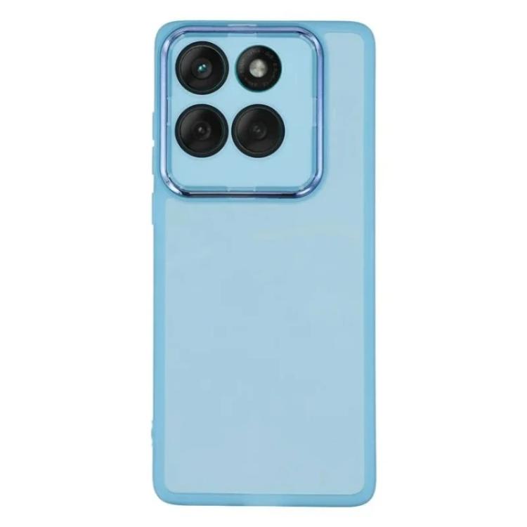 For Motorola Edge 60 Fusion / 60 5G WANLONFENG Electroplated Frame Translucent TPU Phone Case with Screen Film