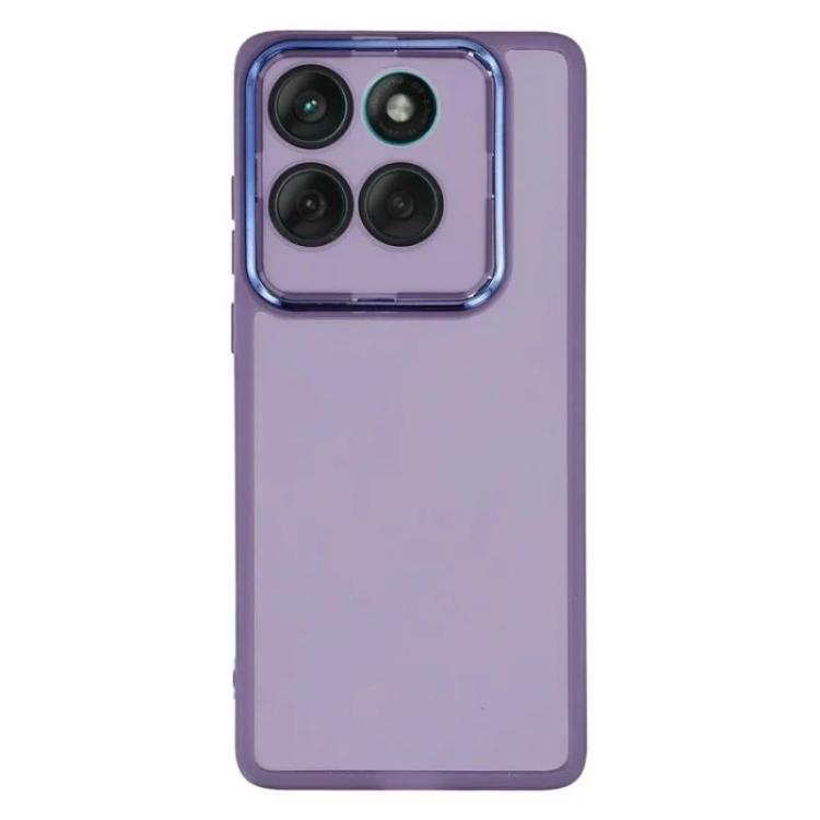 For Motorola Edge 60 Fusion / 60 5G WANLONFENG Electroplated Frame Translucent TPU Phone Case with Screen Film