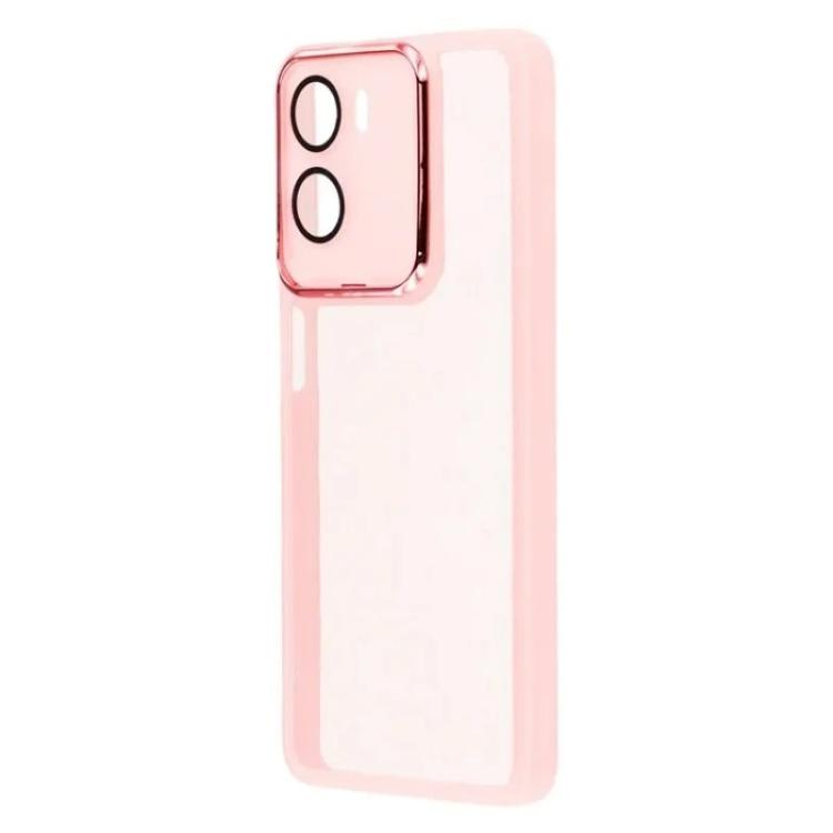 For Motorola Moto G05 4G WANLONFENG Electroplated Frame Translucent TPU Phone Case with Screen Film