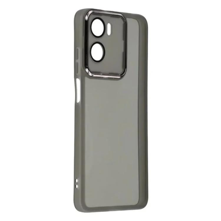 For Motorola Moto G05 4G WANLONFENG Electroplated Frame Translucent TPU Phone Case with Screen Film