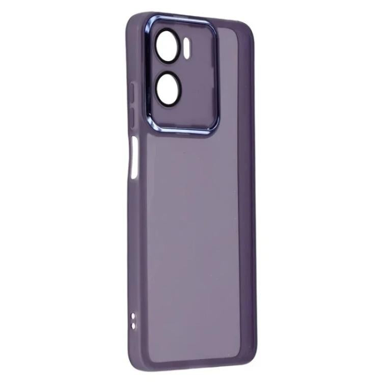 For Motorola Moto G05 4G WANLONFENG Electroplated Frame Translucent TPU Phone Case with Screen Film
