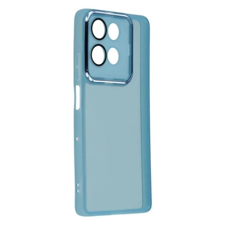 For Motorola Moto G75 5G WANLONFENG Electroplated Frame Translucent TPU Phone Case with Screen Film