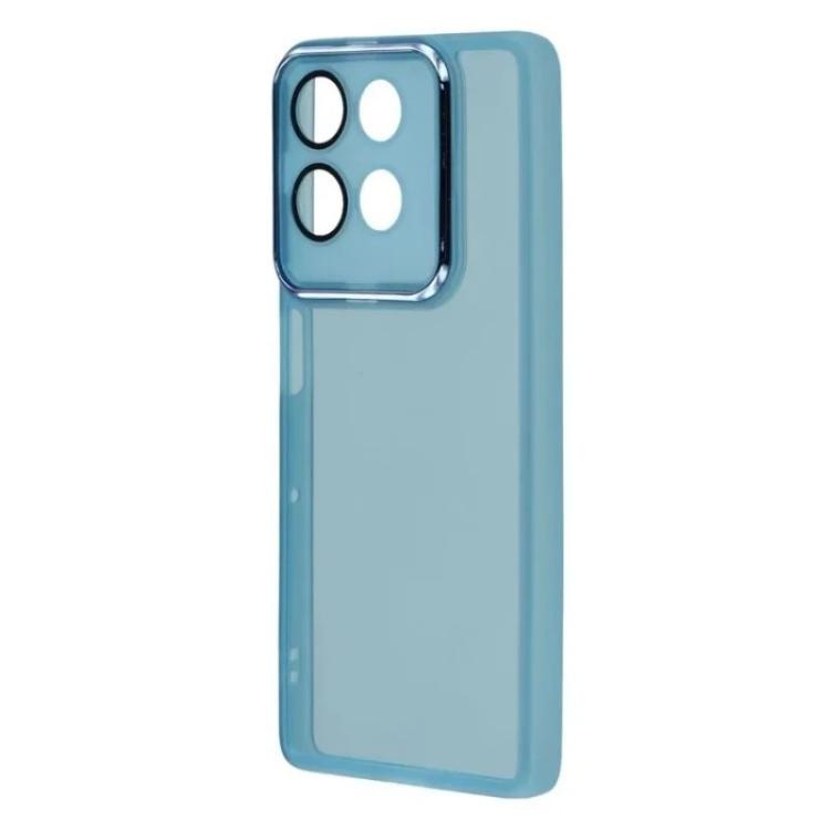 For Motorola Moto G75 5G WANLONFENG Electroplated Frame Translucent TPU Phone Case with Screen Film