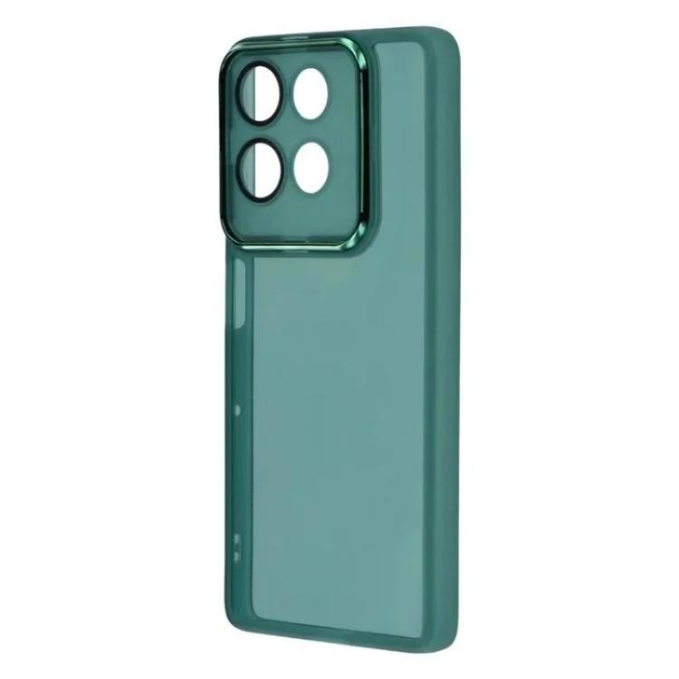 For Motorola Moto G75 5G WANLONFENG Electroplated Frame Translucent TPU Phone Case with Screen Film