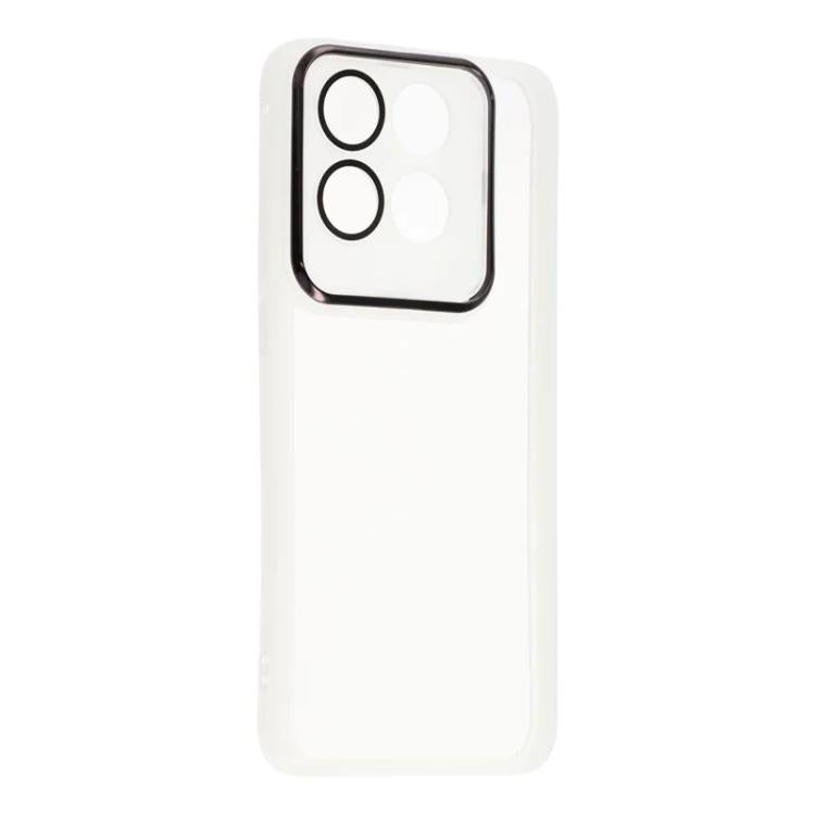 For Motorola Edge 70 Fusion/70 Fusion+ 5G WANLONFENG Electroplated Frame Translucent TPU Phone Case with Screen Film