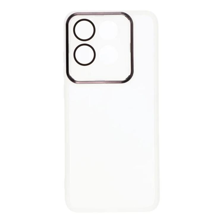 For Motorola Edge 70 5G WANLONFENG Electroplated Frame Translucent TPU Phone Case with Screen Film