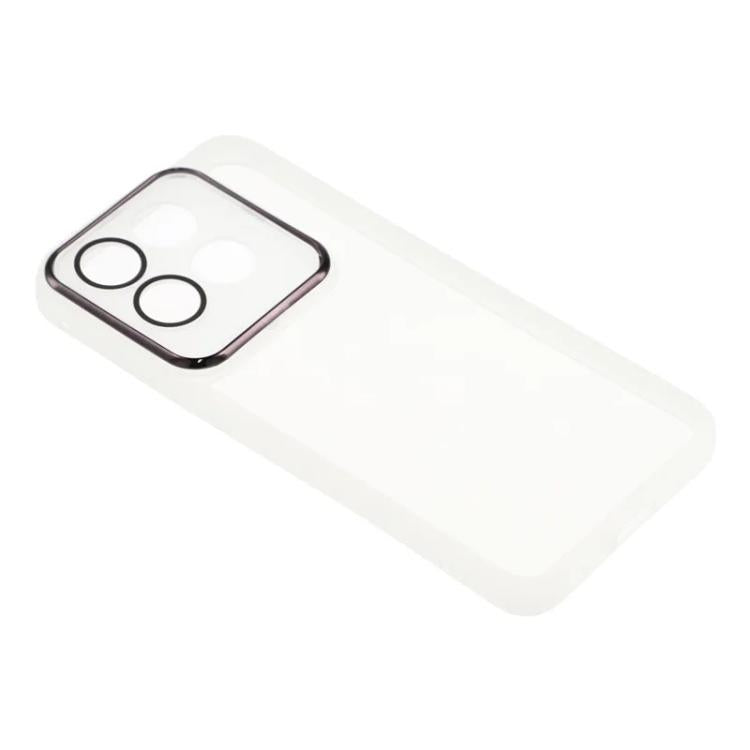 For Motorola Edge 70 5G WANLONFENG Electroplated Frame Translucent TPU Phone Case with Screen Film
