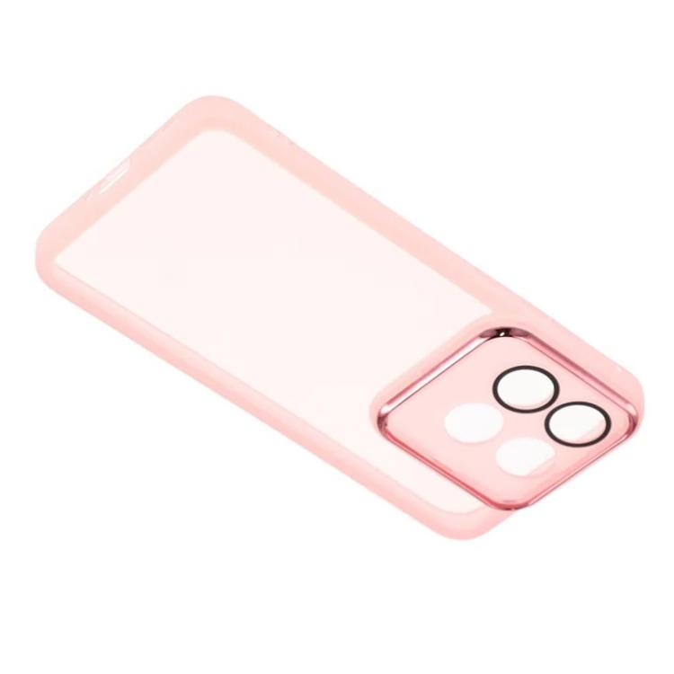 For Motorola Edge 70 5G WANLONFENG Electroplated Frame Translucent TPU Phone Case with Screen Film