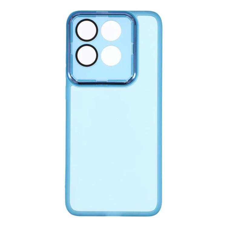 For Motorola Edge 70 5G WANLONFENG Electroplated Frame Translucent TPU Phone Case with Screen Film
