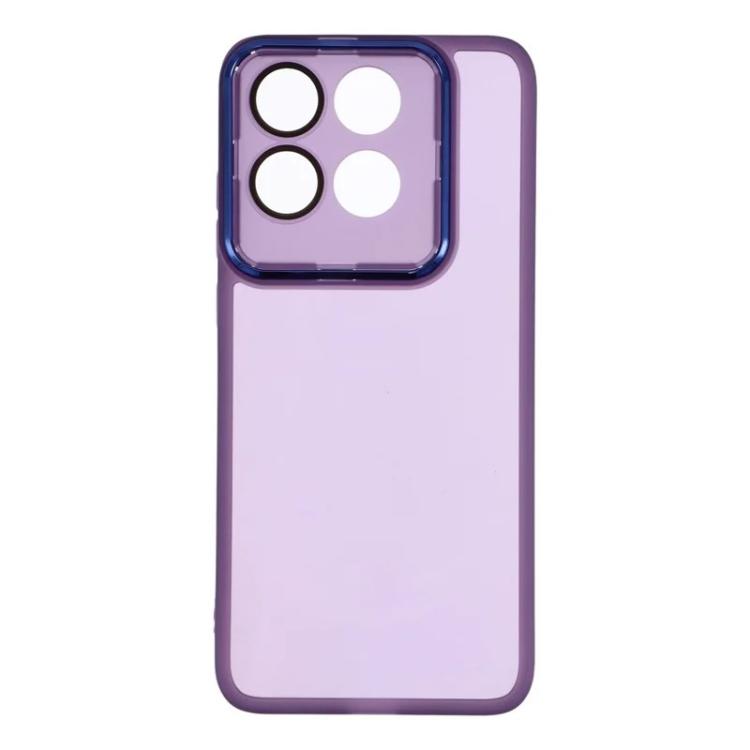 For Motorola Edge 70 5G WANLONFENG Electroplated Frame Translucent TPU Phone Case with Screen Film
