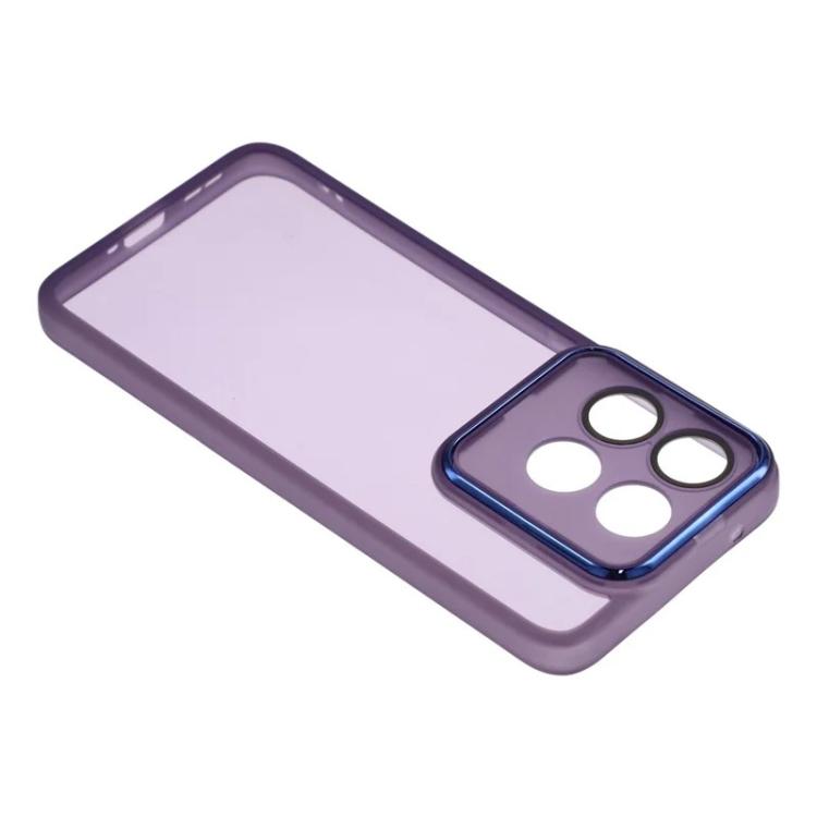 For Motorola Edge 70 5G WANLONFENG Electroplated Frame Translucent TPU Phone Case with Screen Film