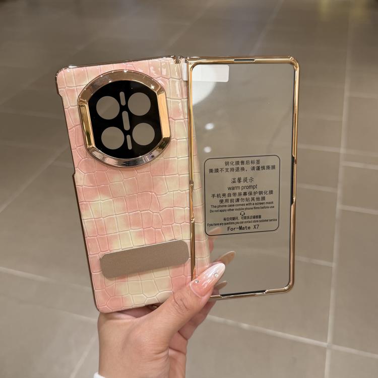 For Huawei Mate X5 Integrated Bamboo Knot Pattern Rotating Stand Shockproof Phone Case