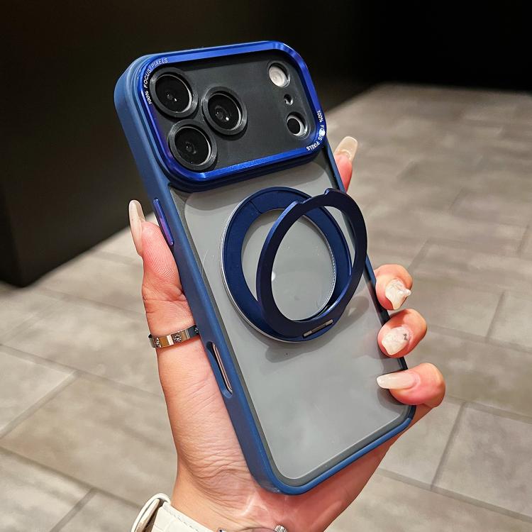 For iPhone 17 Pro Max Electroplated Eagle Eye Rotating Bracket Magnetic Phone Case