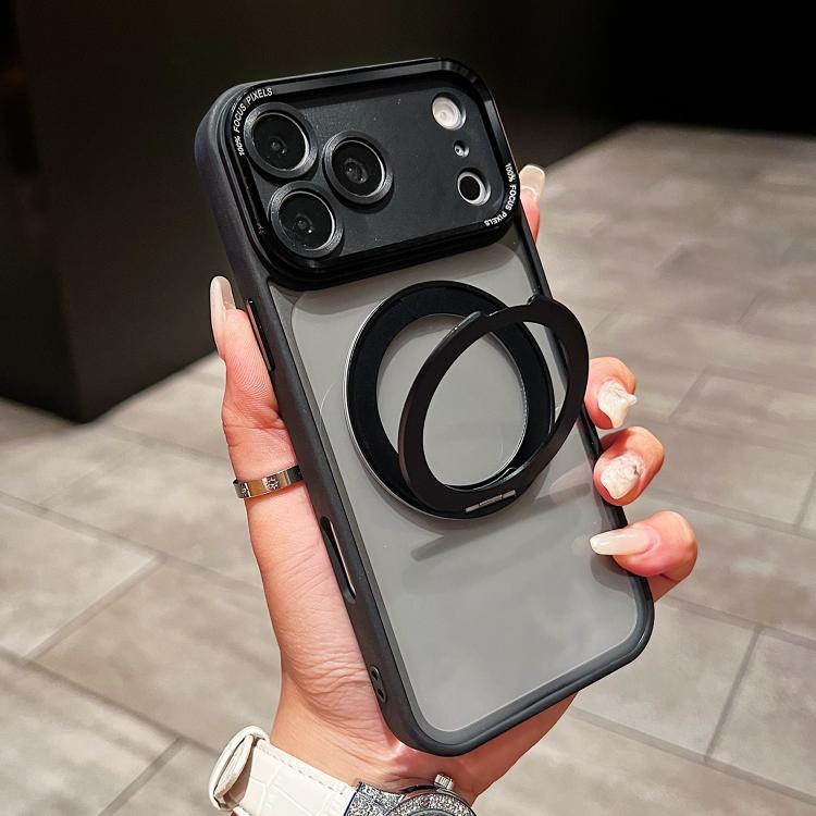 For iPhone 17 Pro Max Electroplated Eagle Eye Rotating Bracket Magnetic Phone Case