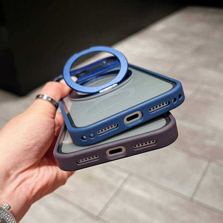 For iPhone 17 Electroplated Eagle Eye Rotating Bracket Magnetic Phone Case