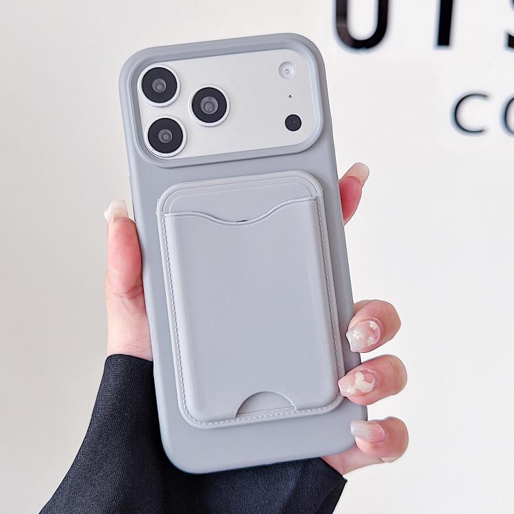 For iPhone 17 Pro Max Macaron-Style Card Holder Magnetic TPU Phone Case