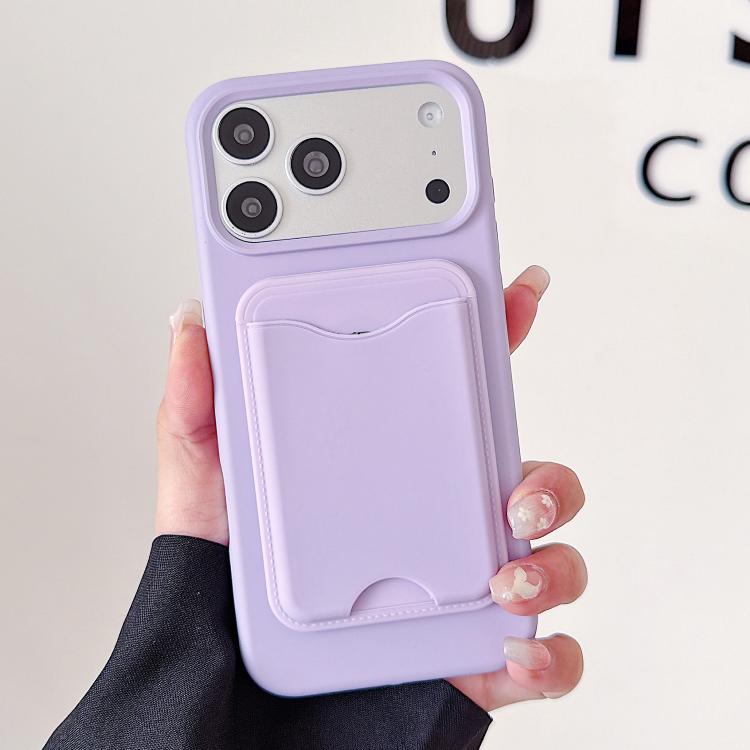 For iPhone 17 Pro Max Macaron-Style Card Holder Magnetic TPU Phone Case