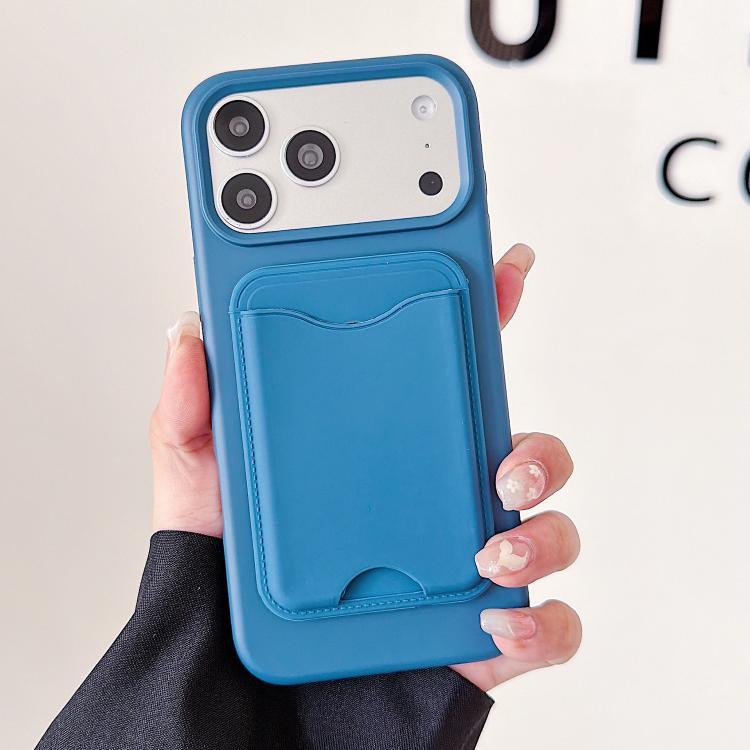 For iPhone 17 Pro Macaron-Style Card Holder Magnetic TPU Phone Case