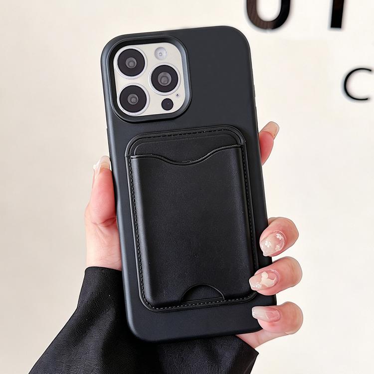 For iPhone 16 Pro Max Macaron-Style Card Holder Magnetic TPU Phone Case