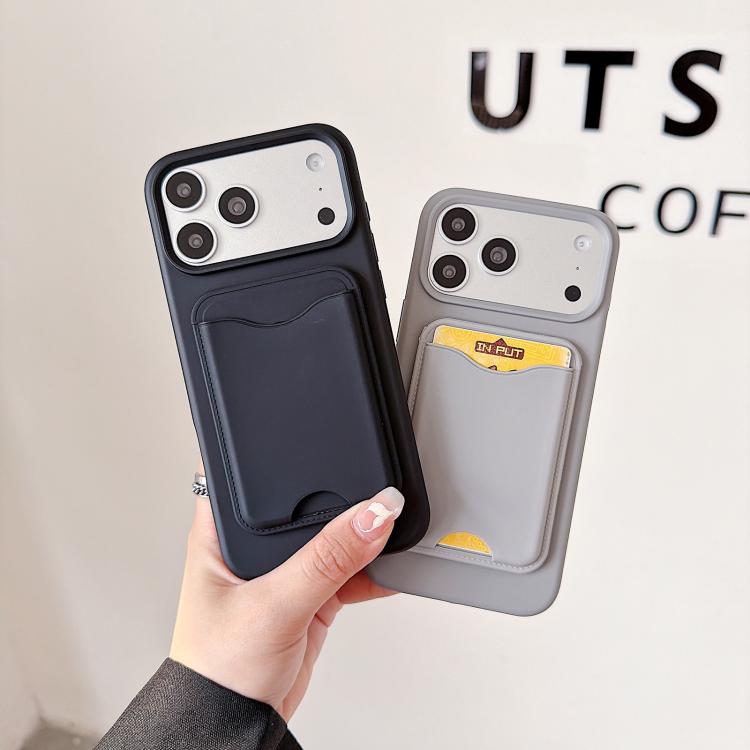 For iPhone 15 Pro Max Macaron-Style Card Holder Magnetic TPU Phone Case