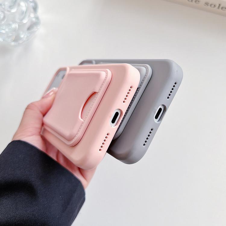 For iPhone 15 Pro Max Macaron-Style Card Holder Magnetic TPU Phone Case