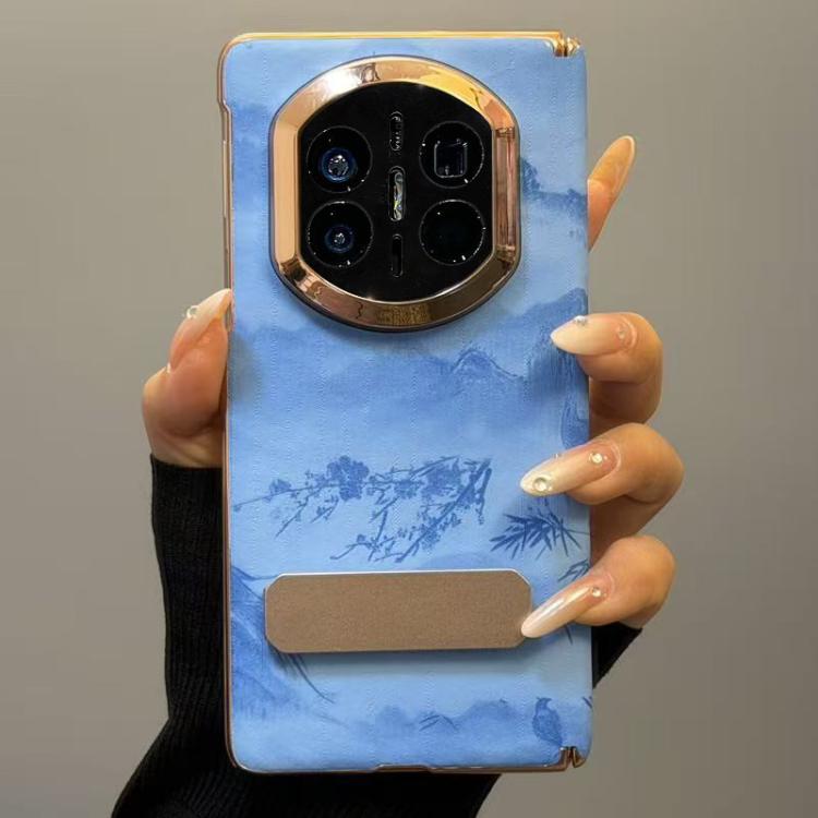 For Huawei Mate X5 Bamboo Forest Pattern Rotating Stand Shockproof Phone Case