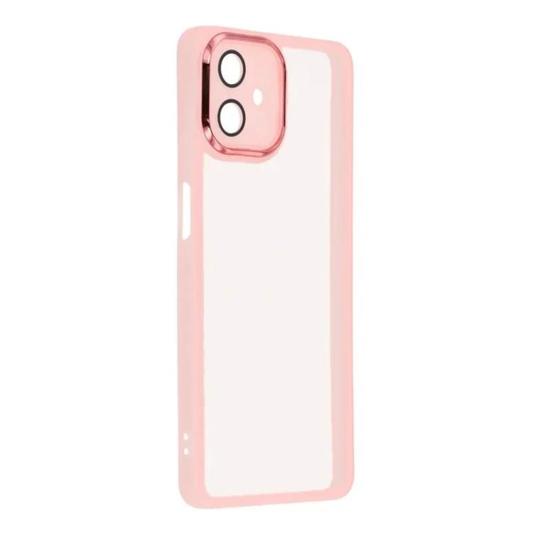 For Galaxy A07 4G WANLONFENG Electroplated Frame Translucent TPU Phone Case with Screen Film