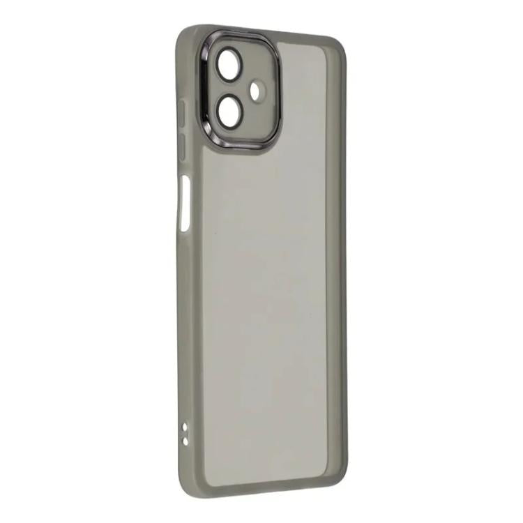 For Galaxy A07 4G WANLONFENG Electroplated Frame Translucent TPU Phone Case with Screen Film