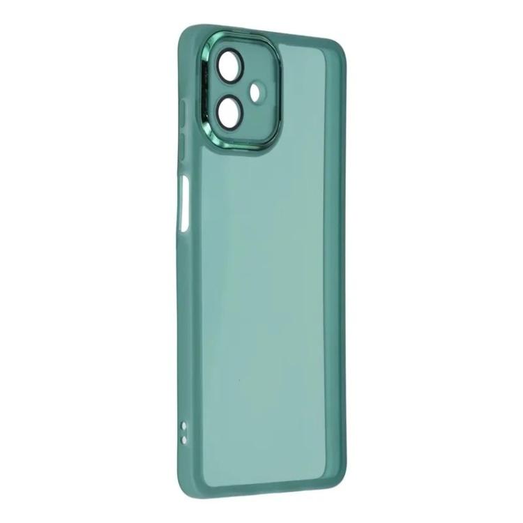 For Galaxy A07 4G WANLONFENG Electroplated Frame Translucent TPU Phone Case with Screen Film