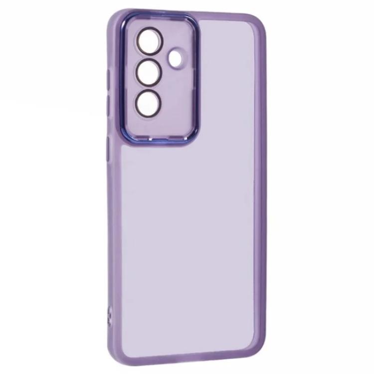 For Galaxy A16 5G / 4G WANLONFENG Electroplated Frame Translucent TPU Phone Case with Screen Film