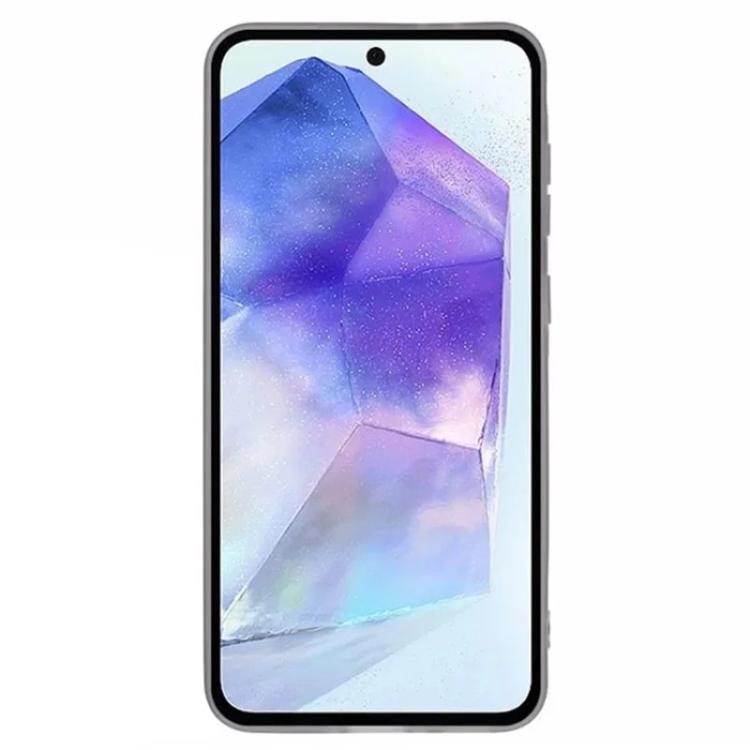 For Galaxy A17 5G / 4G WANLONFENG Electroplated Frame Translucent TPU Phone Case with Screen Film