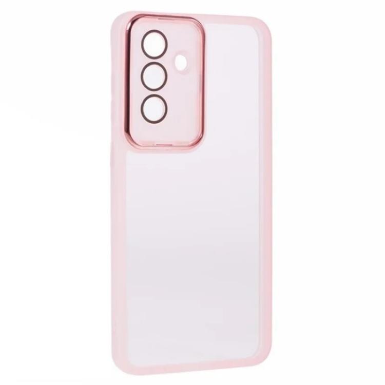 For Galaxy A26 5G WANLONFENG Electroplated Frame Translucent TPU Phone Case with Screen Film