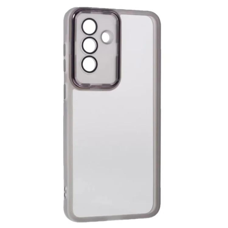 For Galaxy A27 5G WANLONFENG Electroplated Frame Translucent TPU Phone Case with Screen Film