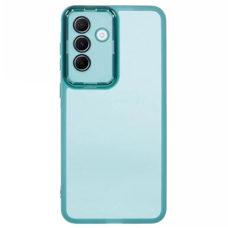 For Galaxy A36 5G WANLONFENG Electroplated Frame Translucent TPU Phone Case with Screen Film