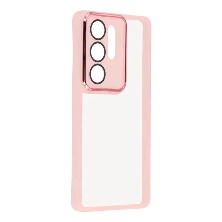 For Galaxy S26 Ultra 5G WANLONFENG Electroplated Frame Translucent TPU Phone Case with Screen Film