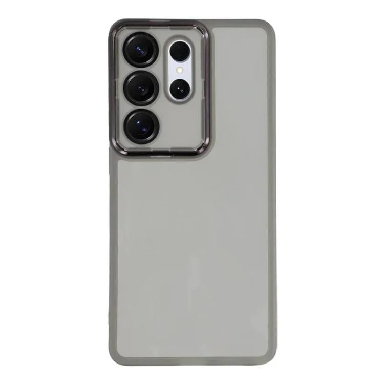 For Galaxy S26 Ultra 5G WANLONFENG Electroplated Frame Translucent TPU Phone Case with Screen Film