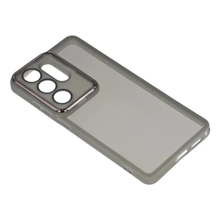 For Galaxy S26 Ultra 5G WANLONFENG Electroplated Frame Translucent TPU Phone Case with Screen Film